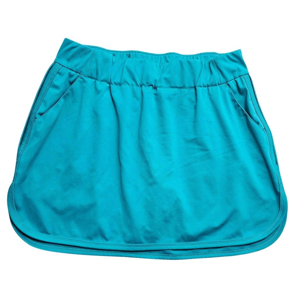 Columbia Womens Teal Blue Active Hiking Skort Built-in Shorts AK2443 Size L